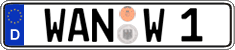 German license plate, Regular plates