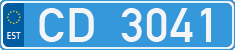 License plate of Estonia, Diplomatic