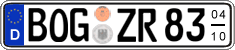 German license plate, Seasonal plates
