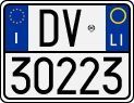License plate of Italy, Motorcycles (1994 year series)