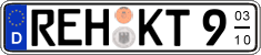 German license plate, Seasonal plates