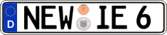 German license plate, Regular plates
