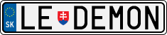 License plate of Slovakia, Vanity Plates