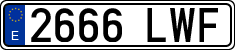 License plates of Spain, Ordinary (2000)