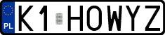 License plates of Poland, Vanity Plates