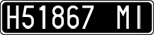 License plate of Italy, Cars (1927 year series)