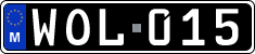 License plate of Malta, Oldtimers (ABC 123)