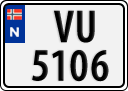 License plate of Norway, Trailers, motorcycles, special vehicles