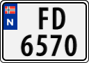 License plate of Norway, Trailers, motorcycles, special vehicles