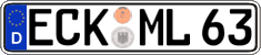 German license plate, Regular plates