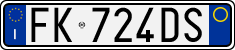 License plate of Italy, Cars (1994 year series)