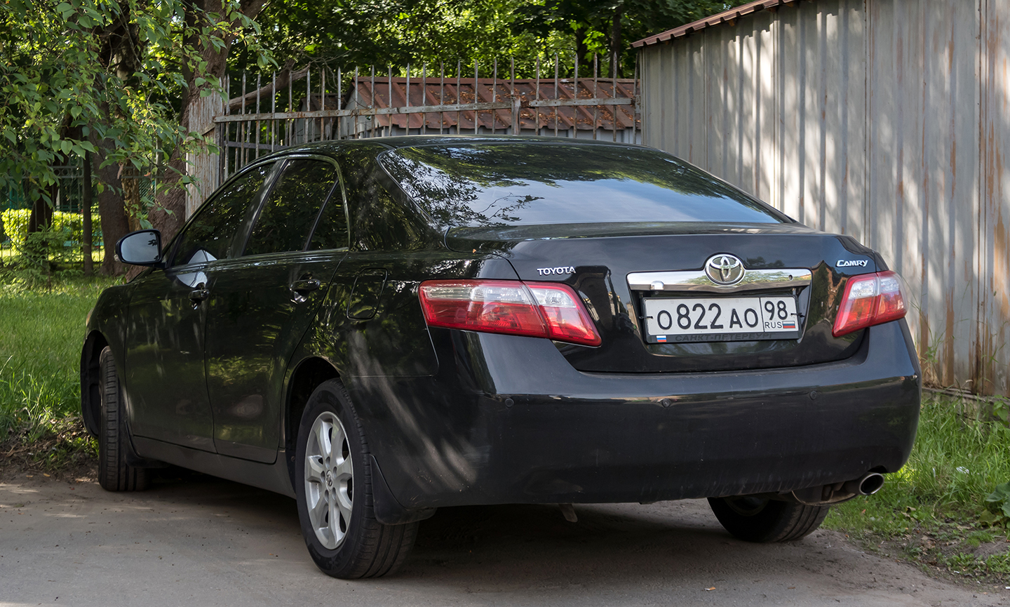о 822 ао 98, Toyota Camry 6th gen (XV40; Global-market), 2006–2011