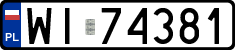 License plates of Poland, Regular car plates