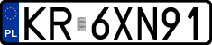 License plates of Poland, Regular car plates