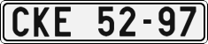 License plate of the Czech Republic, Cars (1960)