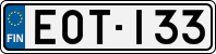 License plate of Finland, Cars
