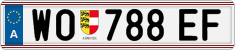 License plate of Austria, Regular plates