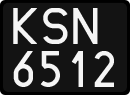 License plates of Poland, 1976 year system