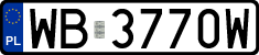 License plates of Poland, Regular car plates