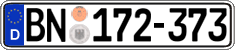 German license plate, Diplomatic
