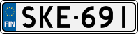 License plate of Finland, Cars