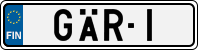 License plate of Finland, Cars