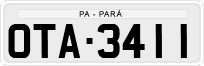 License plate of Brazil, Private owners (1990)