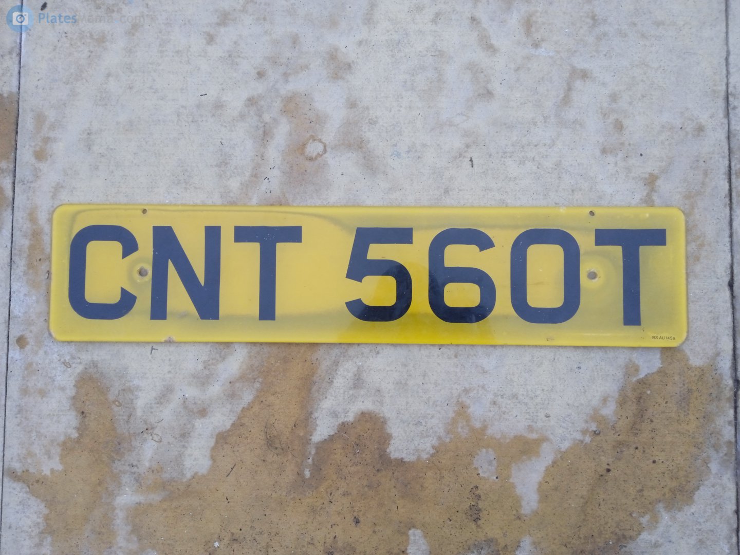 CNT560T, License plate without vehicle 