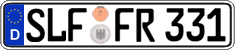 German license plate, Regular plates