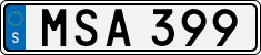 License plate of Sweden, Regular plates