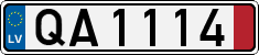License plate of Latvia, Transit plates