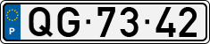 License plate of Portugal, Regular plates