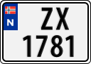 License plate of Norway, Trailers, motorcycles, special vehicles