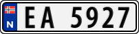 License plate of Norway, Trailers, motorcycles, special vehicles