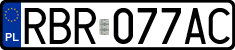 License plates of Poland, Regular car plates