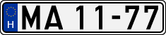license plates of Hungary, National Ambulance Service (1990)