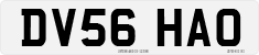 License plate of the United Kingdom, 2001 year system