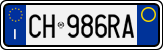 License plate of Italy, Cars (1994 year series)