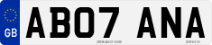 License plate of the United Kingdom, 2001 year system