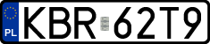 License plates of Poland, Regular car plates
