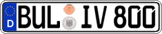 German license plate, Regular plates