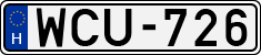 license plates of Hungary, Cars (1990)