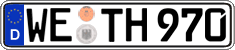 German license plate, Regular plates
