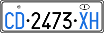 License plate of Italy, Diplomatic