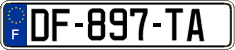 French license plate, SIV (ordinary)