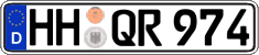 German license plate, Regular plates