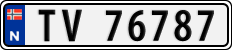 License plate of Norway, Cars