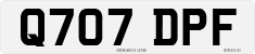 License plate of the United Kingdom, 1983 year system