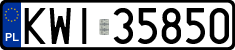 License plates of Poland, Regular car plates