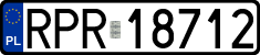 License plates of Poland, Regular car plates